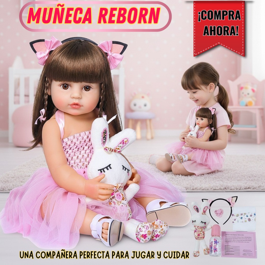 MUÑECA REBORN 100% REALISTA REGALO NIÑAS